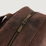 The Philos Vintage Distressed Brown Leather Backpack by Dash Racegear - women Leather Bag view 8