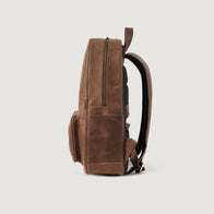 The Philos Vintage Tan Leather Backpack by Dash Racegear - women Leather Bag view 3