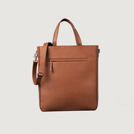 The Poet Brown Leather Tote Bag by Dash Racegear - men Leather Bag view 1