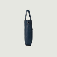 The Poet Midnight Blue Leather Tote Bag by Dash Racegear - unisex Leather Bag view 4