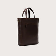 The Poet Vintage Brown Leather Tote Bag by Dash Racegear - men Leather Bag view 3