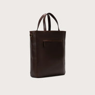 The Poet Vintage Brown Leather Tote Bag by Dash Racegear - men Leather Bag view 3