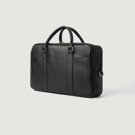 The Preston Black Leather Briefcase by Dash Racegear - men Leather Bag view 3