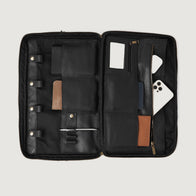 The Preston Black Leather Briefcase by Dash Racegear - men Leather Bag view 6