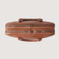 The Preston Brown Leather Briefcase by Dash Racegear - women Leather Bag view 4