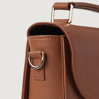 The Sandra Brown Leather Saddle Bag by Dash Racegear - unisex Leather Bag view 5