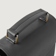 The Sandra Grey Leather Saddle Bag by Dash Racegear - women Leather Bag view 5