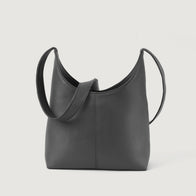 The Stefani Grey Leather Hobo Bag by Dash Racegear - women Leather Bag view 1