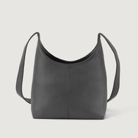 The Stefani Grey Leather Hobo Bag by Dash Racegear - women Leather Bag view 3