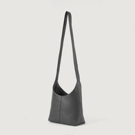 The Stefani Grey Leather Hobo Bag by Dash Racegear - women Leather Bag view 7