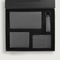 Timeless Taylen Grey Leather Gift Set by Dash Racegear - unisex Leather Accessories view 2