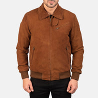Tomchi Tan Suede Leather Jacket by Dash Racegear - men Jacket view 4