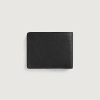 Voren Black Leather Bi-fold Wallet by Dash Racegear - unisex Leather Accessories view 2