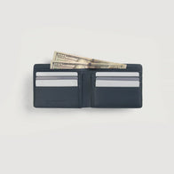 Voren Blue Leather Bi-fold Wallet by Dash Racegear - unisex Leather Accessories view 5