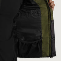 Wayne Black & Green Hooded Puffer Jacket by Dash Racegear - men Jacket view 2