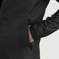 Wesley Black Hooded Windbreaker Jacket by Dash Racegear - men Jacket view 6