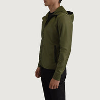 Wesley Green Hooded Windbreaker Jacket by Dash Racegear - men Jacket view 2