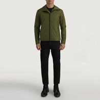 Wesley Green Hooded Windbreaker Jacket by Dash Racegear - men Jacket view 3