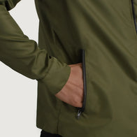 Wesley Green Hooded Windbreaker Jacket by Dash Racegear - men Jacket view 6