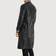 Wilde Black Leather Varsity Coat by Dash Racegear - men Jacket view 5