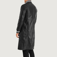 Wilde Black Leather Varsity Coat by Dash Racegear - men Jacket view 5