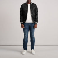 Xander Black Varsity Jacket by Dash Racegear - men Jacket view 4
