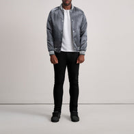 Xander Grey Varsity Jacket by Dash Racegear - men Jacket view 4