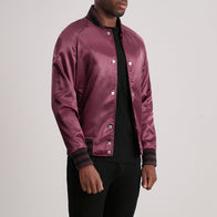 Xander Maroon Varsity Jacket by Dash Racegear - men Jacket view 2
