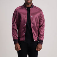 Xander Maroon Varsity Jacket by Dash Racegear - men Jacket view 3