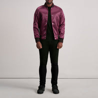 Xander Maroon Varsity Jacket by Dash Racegear - men Jacket view 4