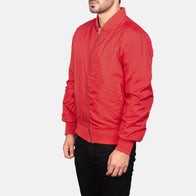 Zack Red Bomber Jacket by Dash Racegear - men Jacket view 2