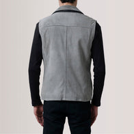 Zane Grey Suede Vest by Dash Racegear - men Jacket view 4