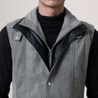 Zane Grey Suede Vest by Dash Racegear - men Jacket view 6