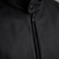 Zen Matte Black Leather Biker Jacket by Dash Racegear - men Jacket view 5