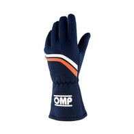 DIJON GLOVES FIA 8856-2018 Blue Navy - Fluo Orange