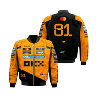 2025 Oscar Piastri McLaren F1 Vintage Racing Jacket | DASH RACEGEAR