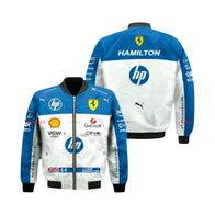 2025 Lewis Hamilton Ferrari HP F1 Vintage Jacket | DASH RACEGEAR