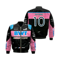 2023 Pierre Gasly Alpine F1 Racing Vintage Jacket | DASH RACEGEAR