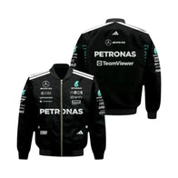 2025 Andrea Kimi Antonelli Mercedes F1 Vintage Racing Jacket | DASH RACEGEAR
