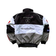 McLaren Mercedes Santander F1 Vintage Racing Jacket | DASH RACEGEAR