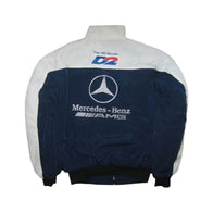 Mercedes AMG Vintage Racing Jacket White Dark Blue | DASH RACEGEAR