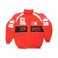 Ferrari Vodafone F1 Vintage Racing Jacket Red Black | DASH RACEGEAR