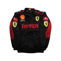 Ferrari F1 Team Vintage Racing Jacket Black Edition | DASH RACEGEAR