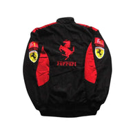 Ferrari F1 Team Vintage Racing Jacket Black Edition | DASH RACEGEAR