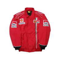 Scuderia Ferrari F1 Team Vintage Racing Jacket Red | DASH RACEGEAR