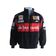 Ferrari Santander F1 Vintage Racing Jacket Black Edition | DASH RACEGEAR
