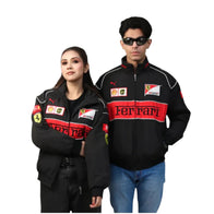 Ferrari F1 Scuderia Racing Vintage Jacket Black Edition | DASH RACEGEAR