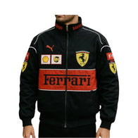 Ferrari F1 Vintage Scuderia Racing Jacket Black | DASH RACEGEAR