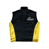 Camaro Black Yellow Racing Vintage Vest | DASH RACEGEAR