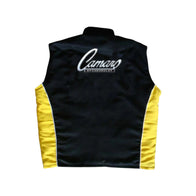Camaro Black Yellow Racing Vintage Vest | DASH RACEGEAR